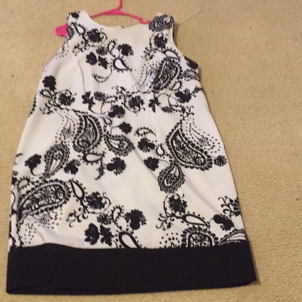 Black and white floral